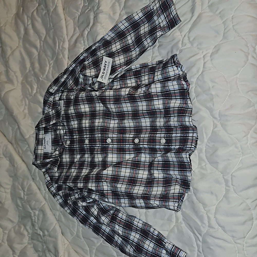 Boy small long sleeve button down